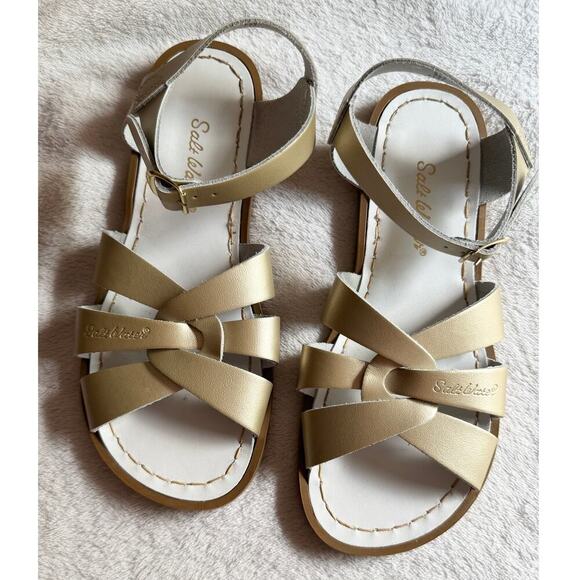 Salt Water Sandals by Hoy Other - SALT WATER Original Sandals Metallic Gold Big Kids Size 5 (beach preppy)